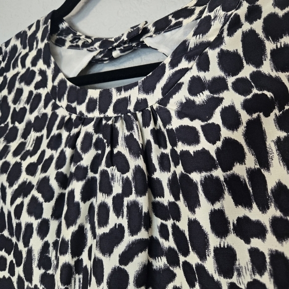 Kate Spade New York 4 Dorothy Leopard Print Silk 3/4 Sleeve Mini Dress 100% silk - Picture 5 of 12